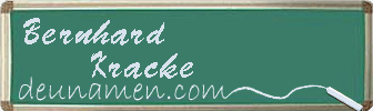 Bernhard Kracke Visitenkarte